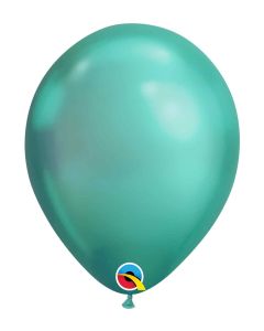 11" Qualatex Plain Latex Chrome Green 25ct.