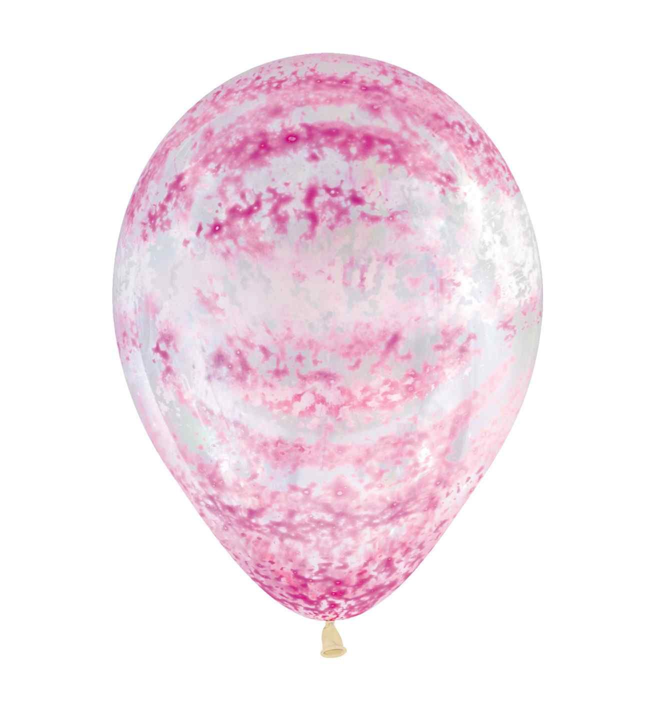 12" Sempertex Crystal Clear Graffiti Rose 25ct