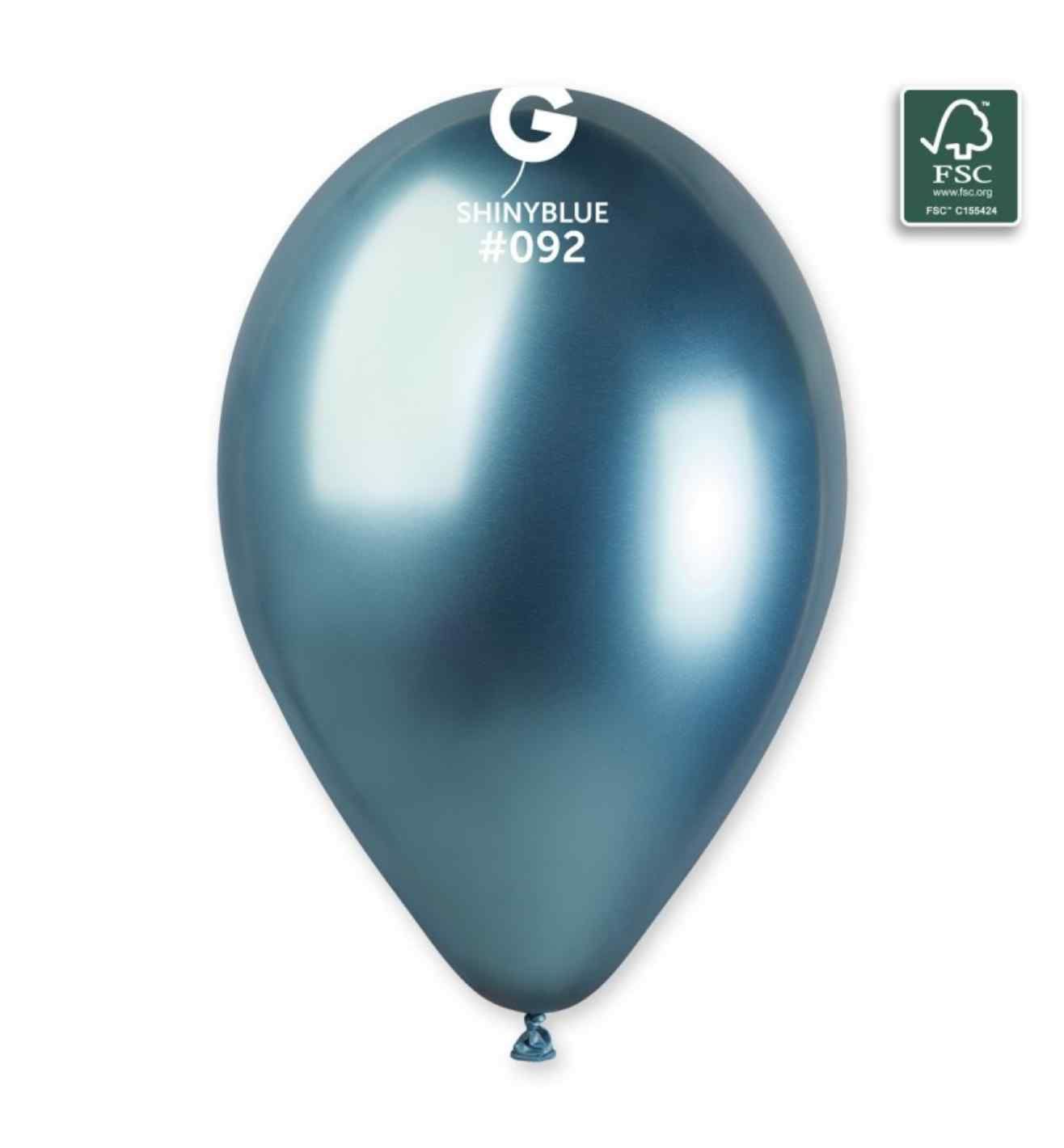 13" Gemar Shiny Blue Latex 50ct