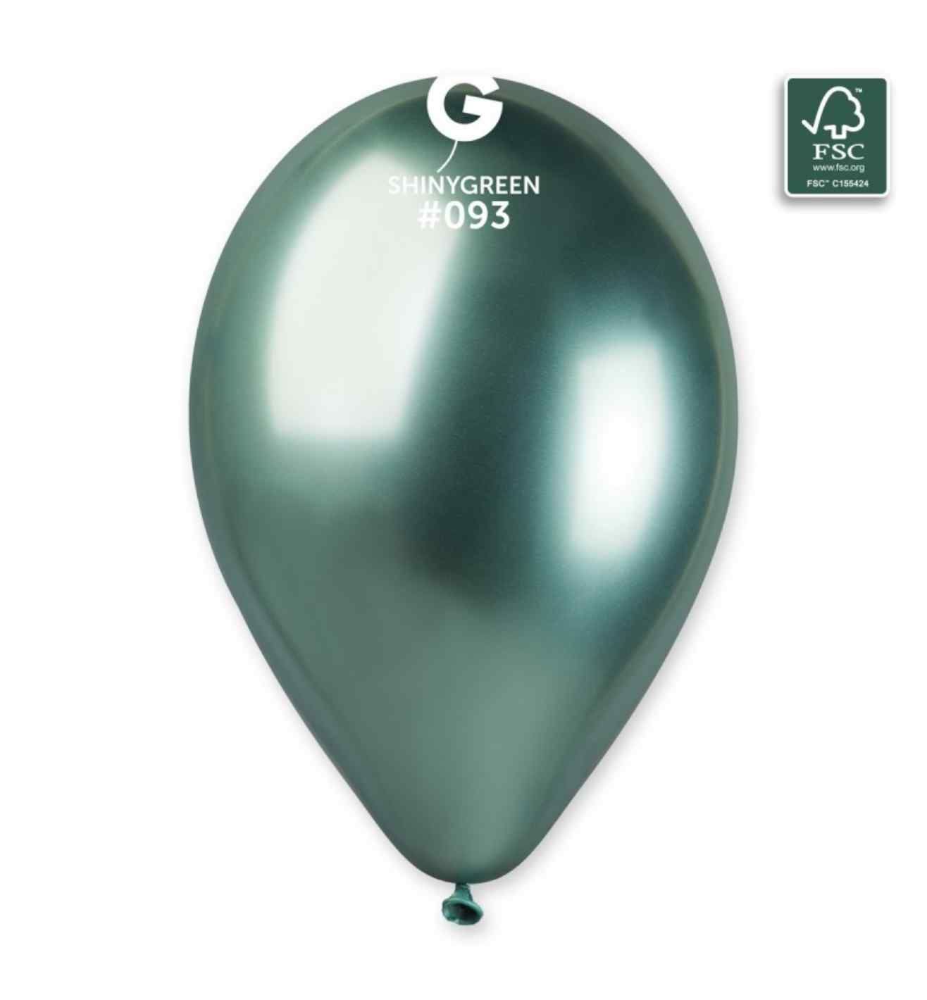 13" Gemar Shiny Green Latex 50ct