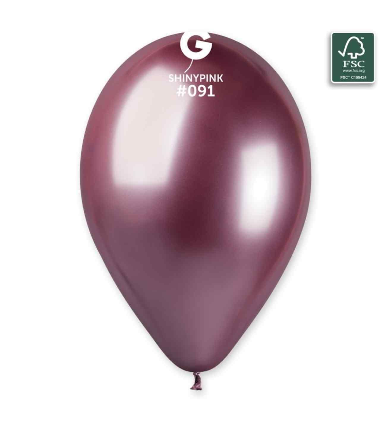 13" Gemar Shiny Pink Latex 50ct
