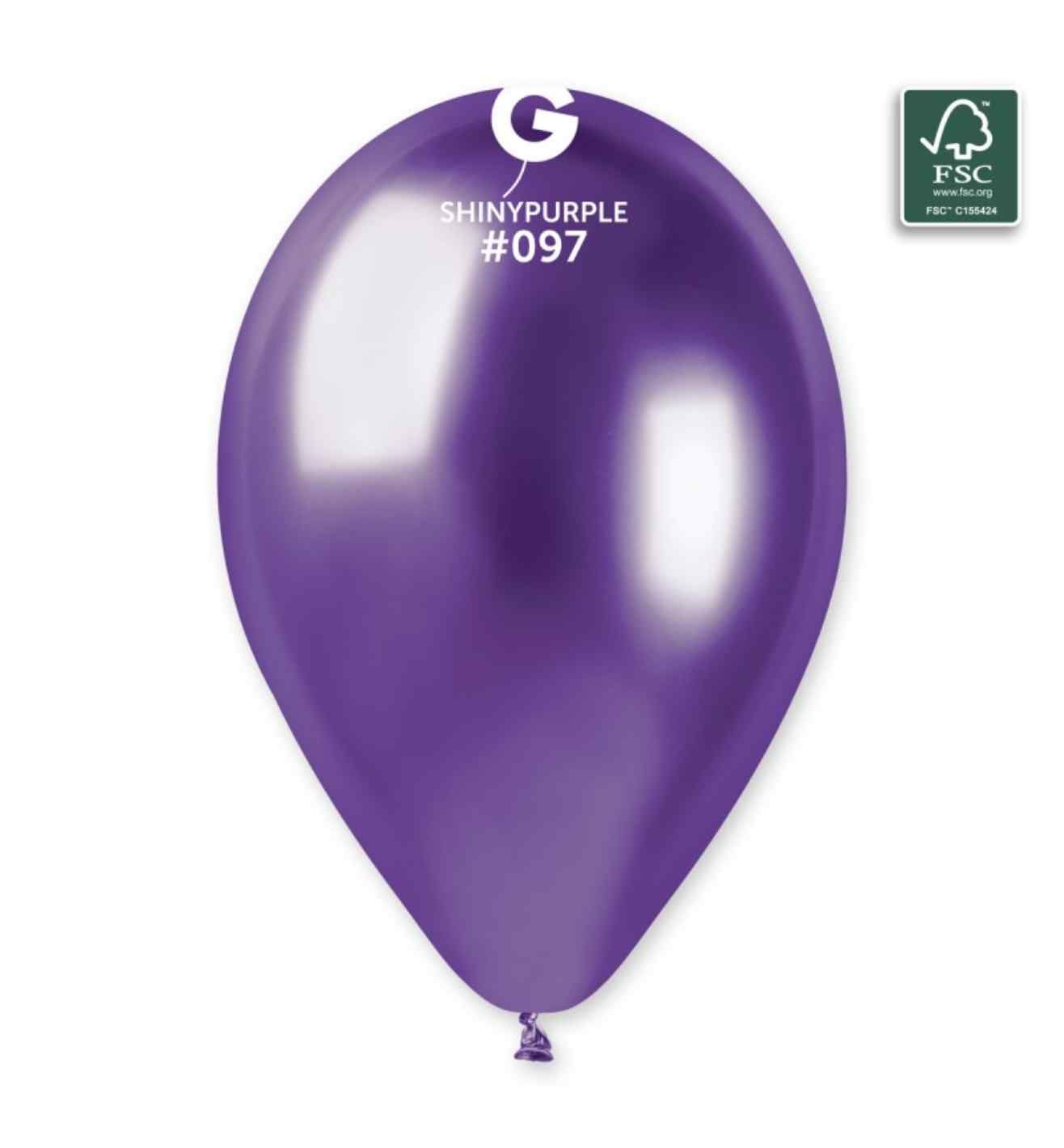 13" Gemar Shiny Purple Latex 50ct
