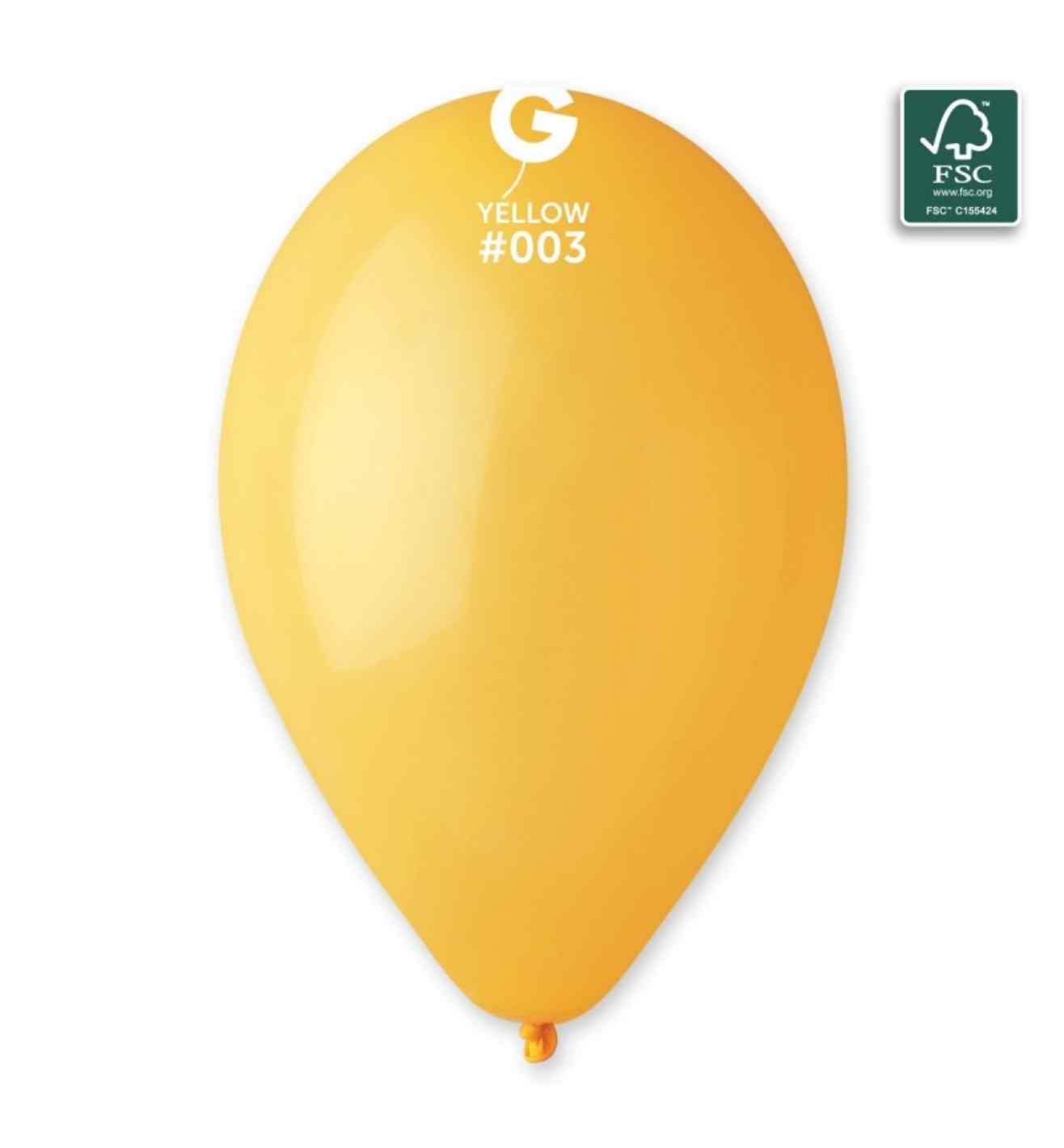 13" Gemar Yellow Latex 50ct.