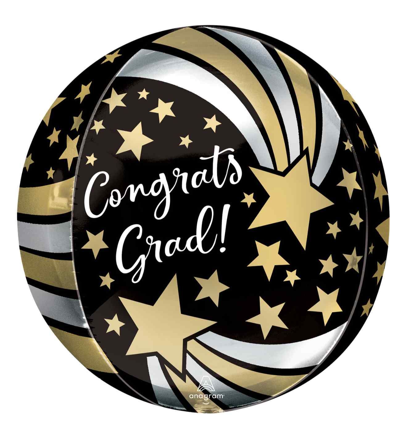 15" Congrats Grad Shooting Stars Orbz