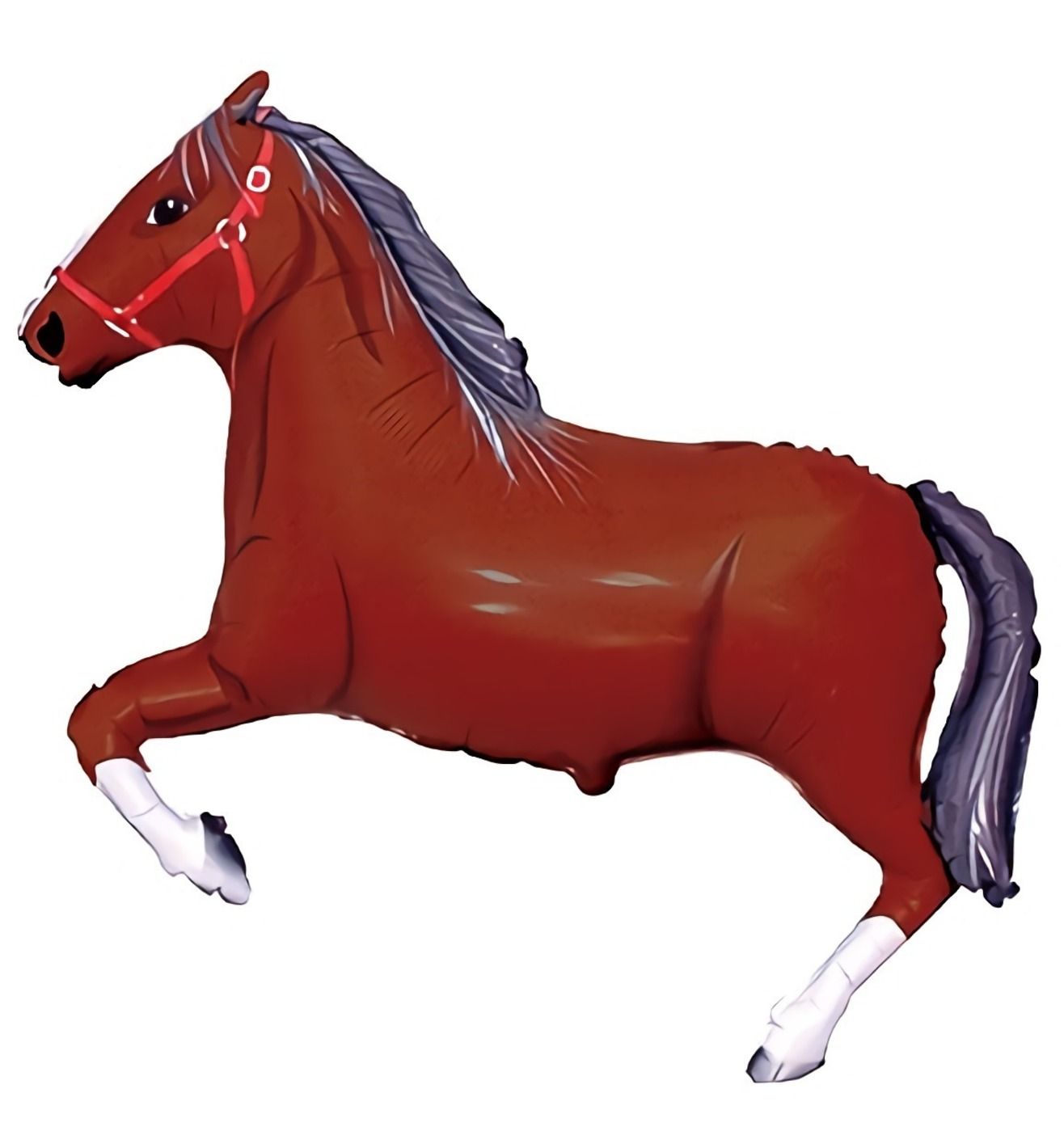 34"  Flexmetal Baby Horse Brown Foil Balloon