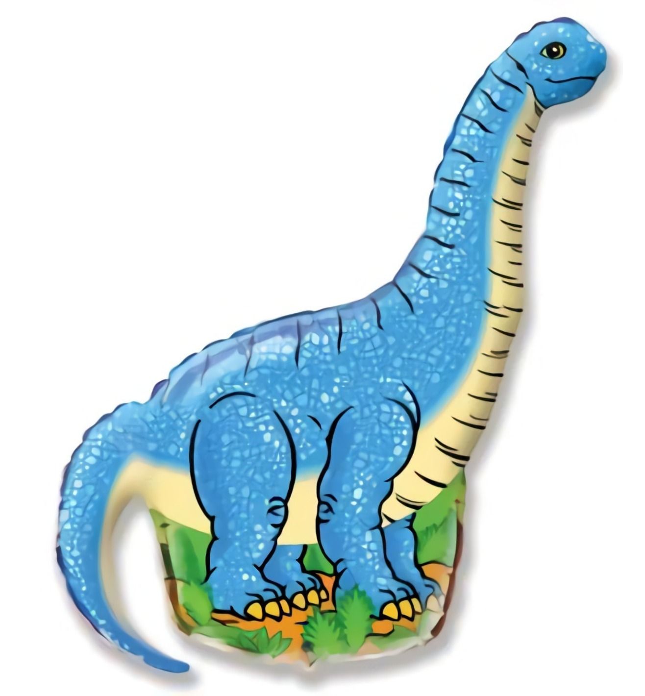 43" x 26" Flexmetal Diplodocus Blue Supershape