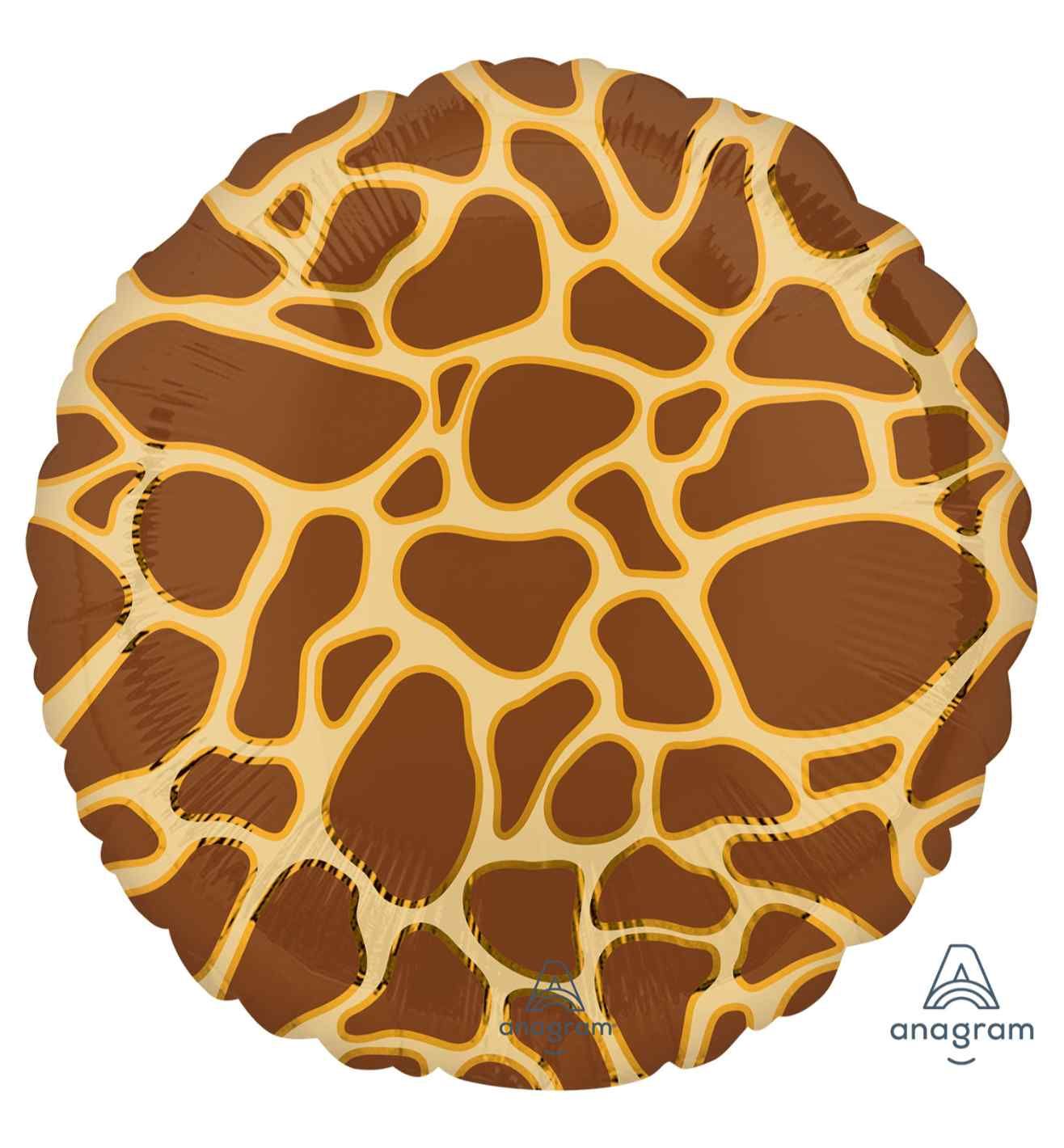 18" Animalz Giraffe Print Foil Balloon