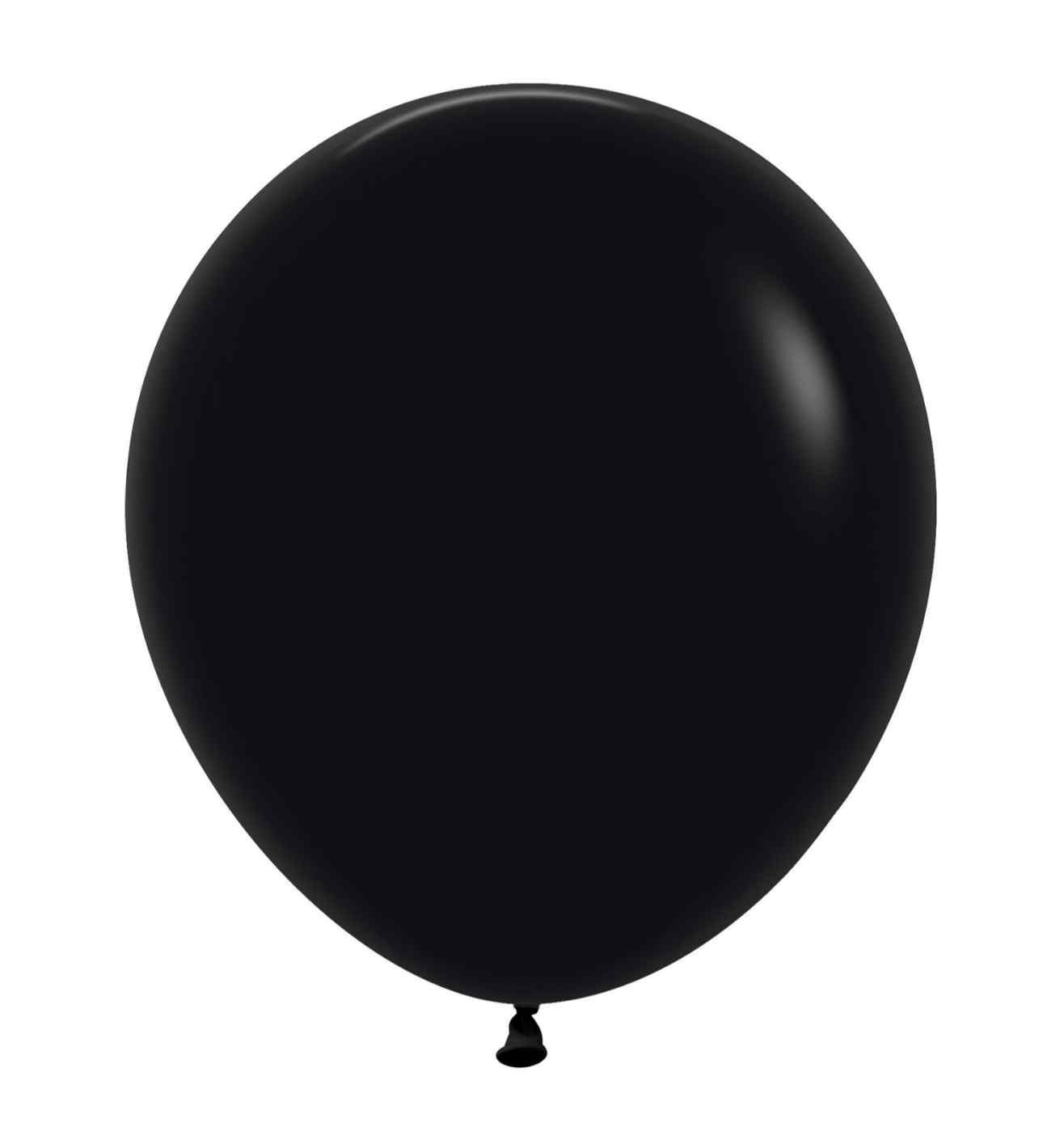 18" Sempertex Black 080 Fashion Latex 25ct.