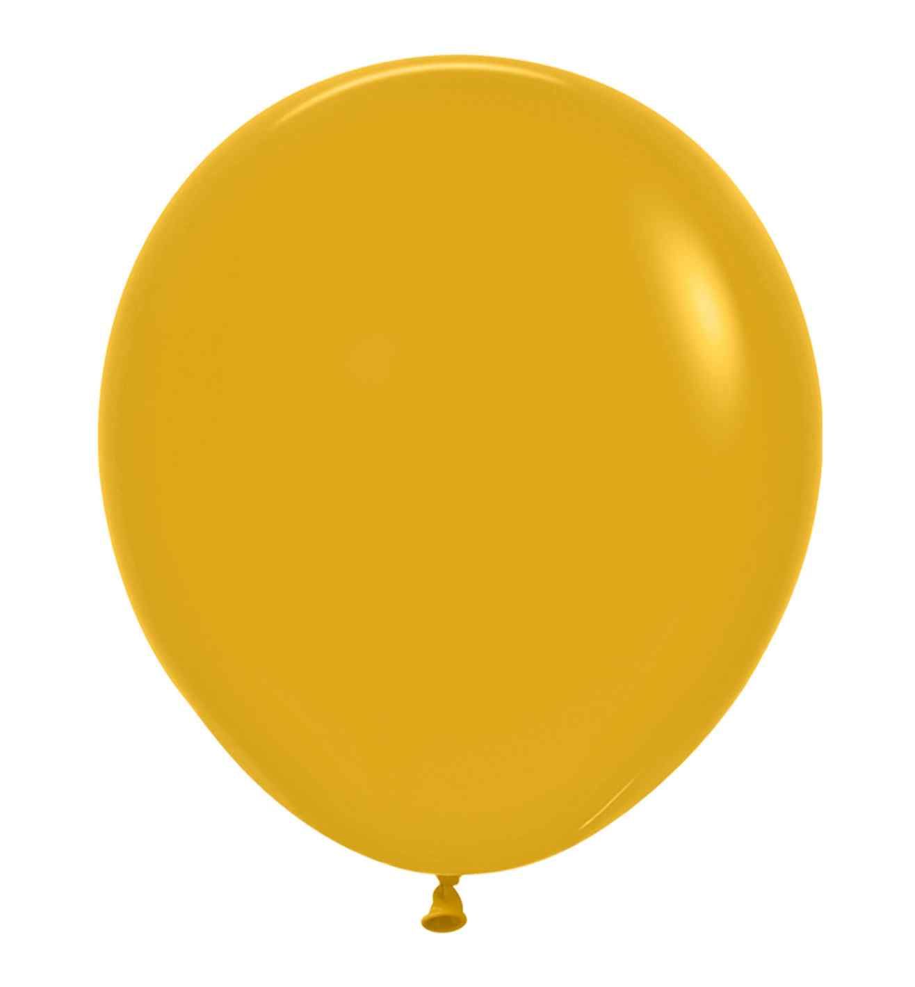 18" Sempertex Fashion Solid Mustard 25ct.