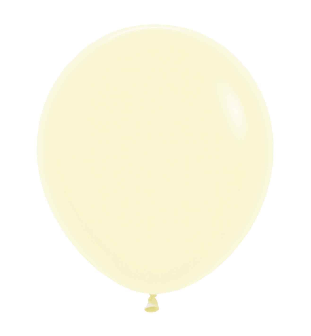 18" Sempertex Pastel Matte Solid Yellow 25ct.