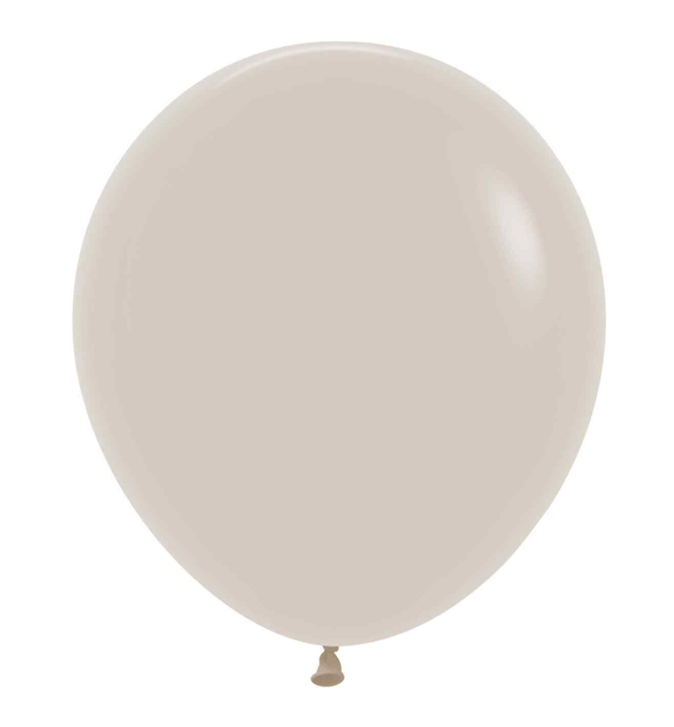 18" Sempertex Fashion Solid White Sand 25ct.