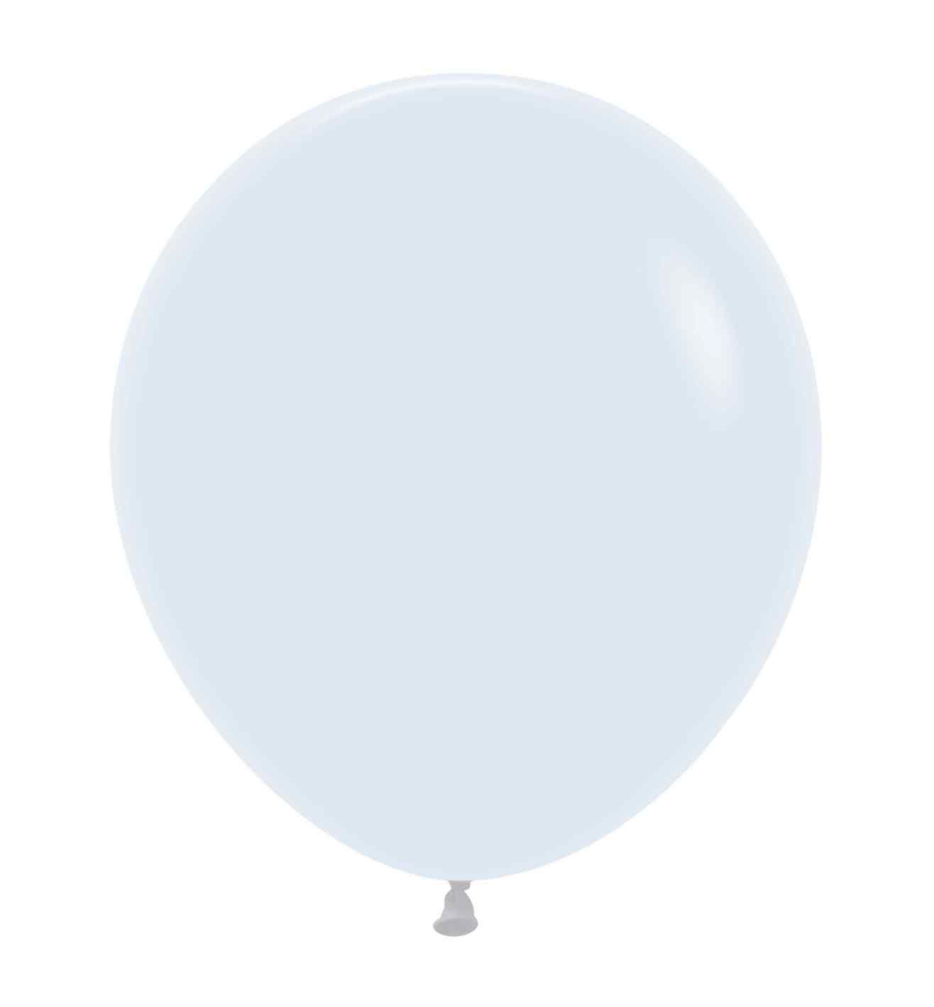 18" Sempertex Fashion Solid White 25ct.