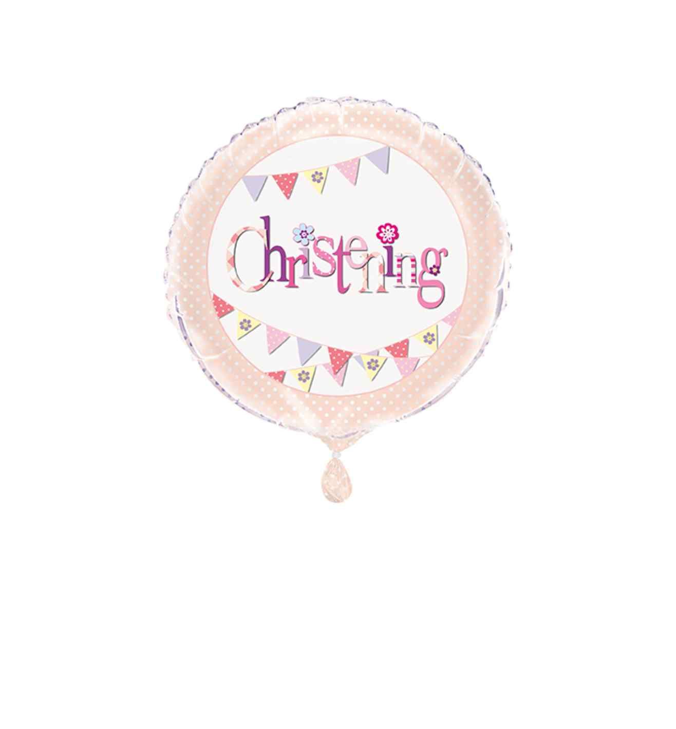 18" Unique Party Christening Pink