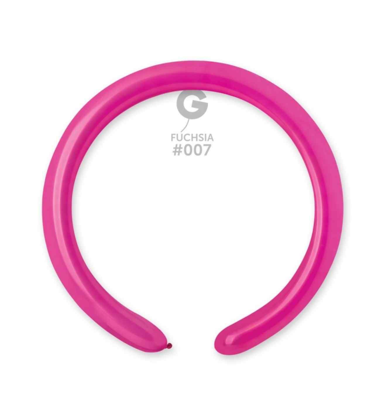2" Gemar Fuchsia Modelling Balloon 100ct