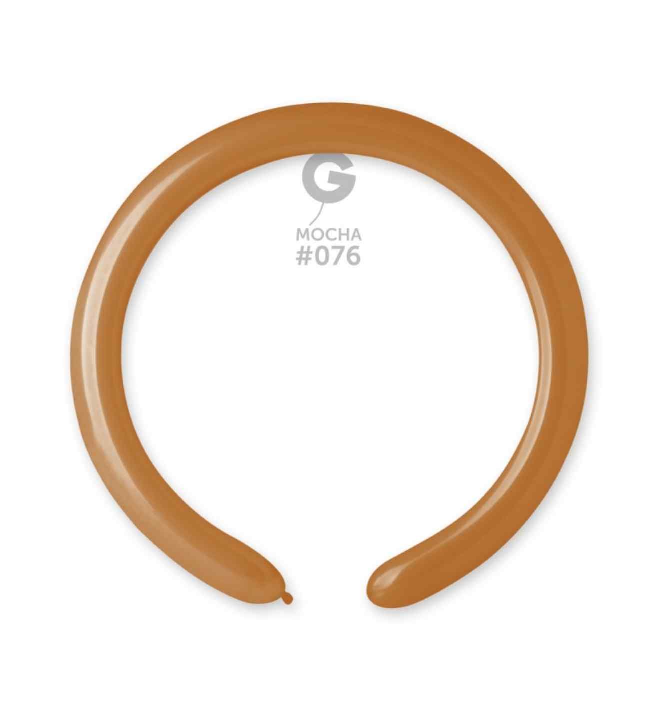 2" Gemar Mocha Modelling Balloon 100ct