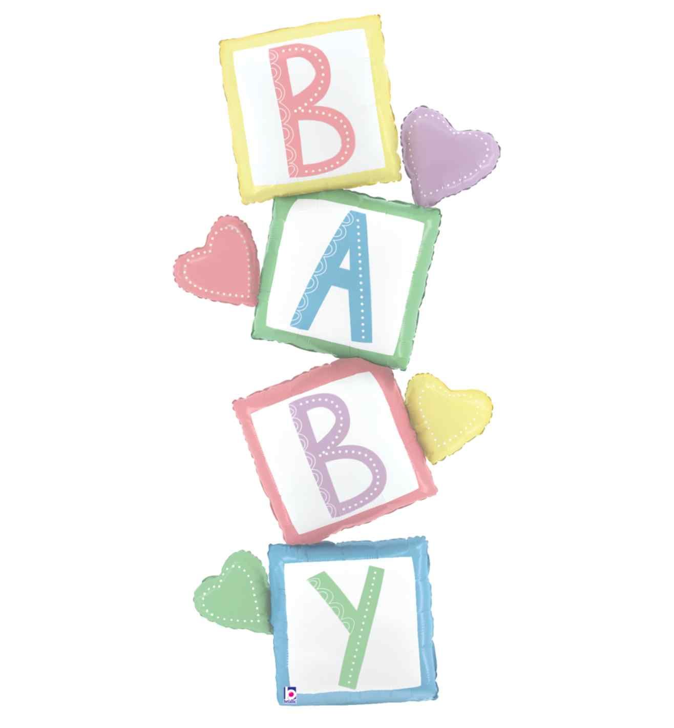 Betallic Special Delivery Baby Blocks Foil
