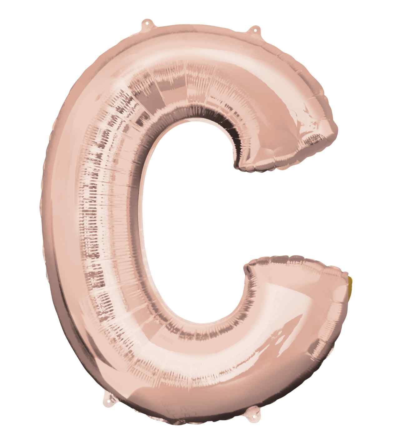 34" Anagram Rose Gold Letter C