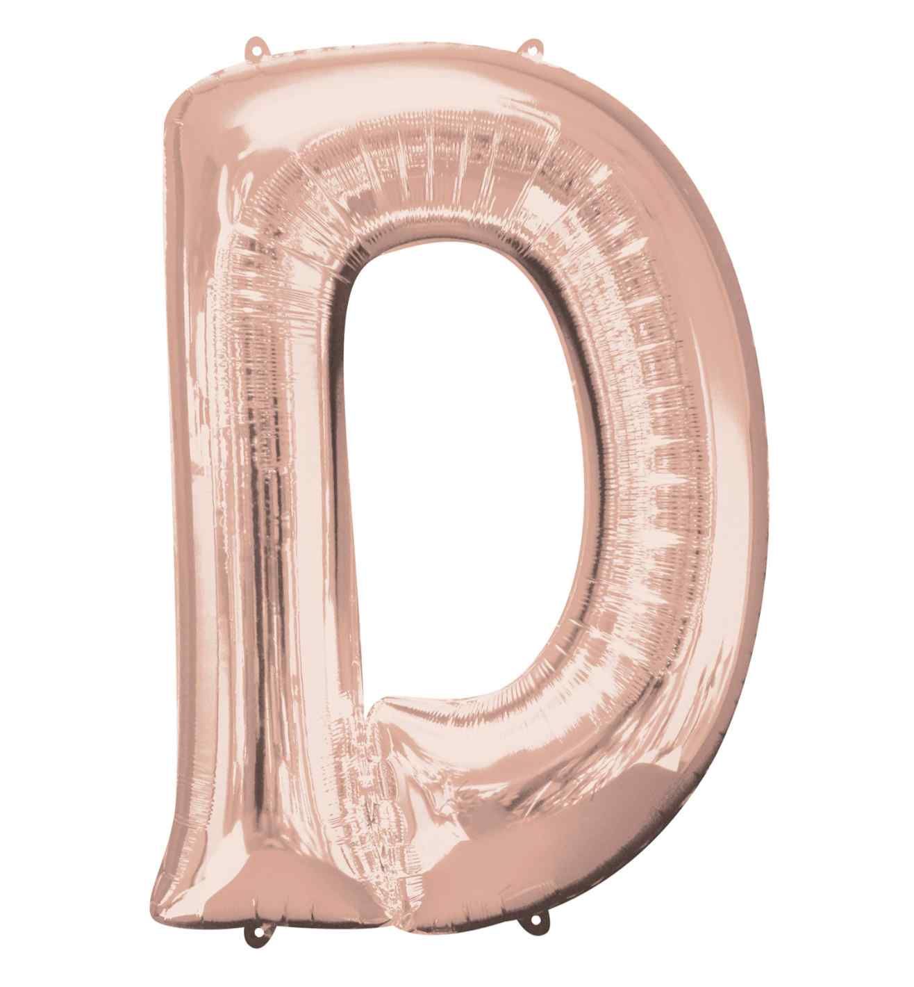 34" Anagram Rose Gold Letter D