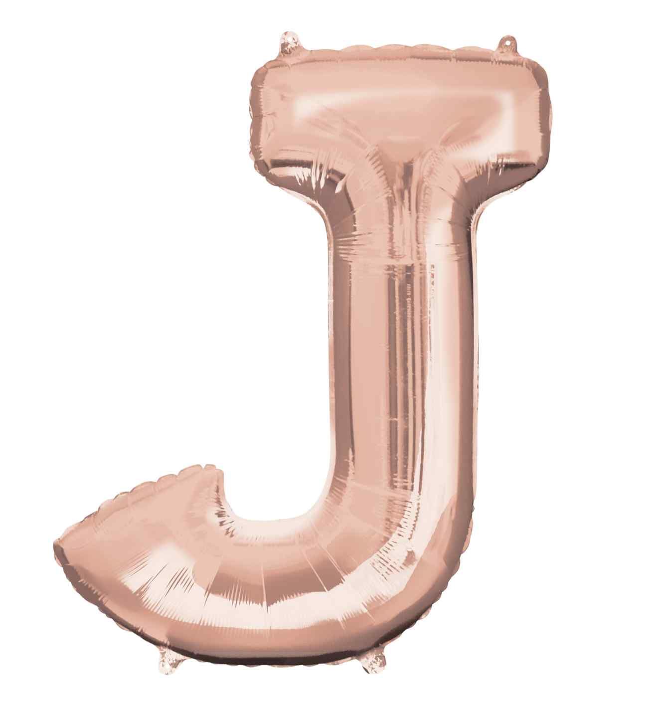 34" Anagram Rose Gold Letter J