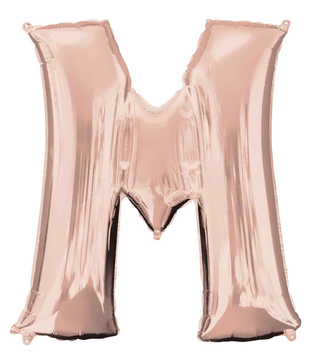 34" Anagram Rose Gold Letter M
