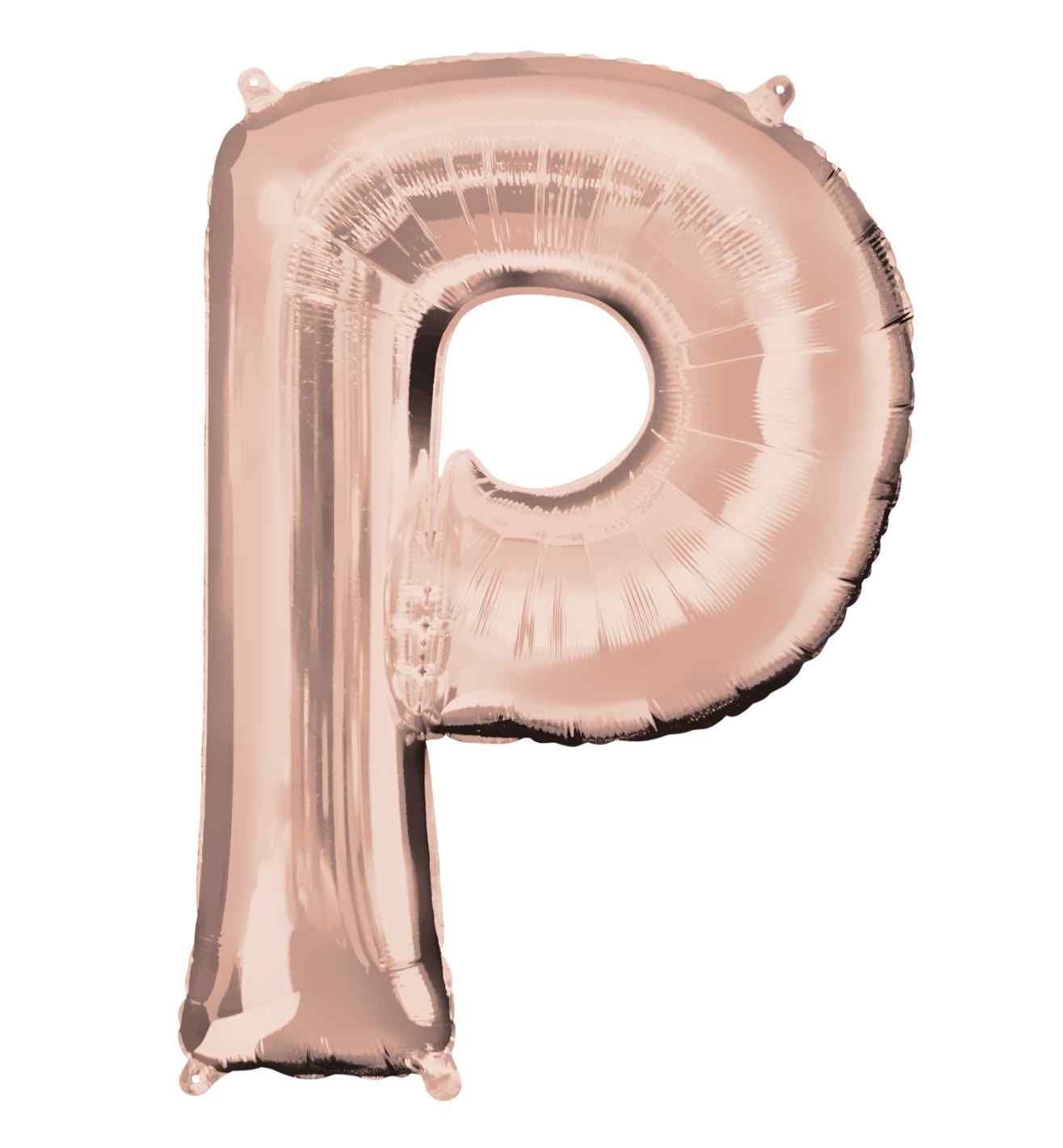 34" Anagram Rose Gold Letter P