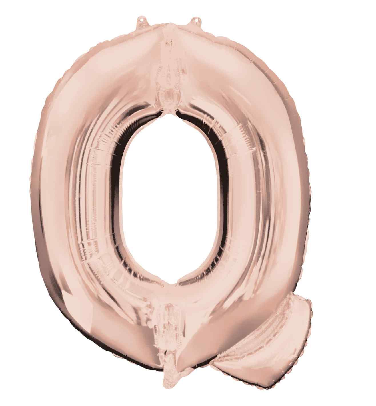 34" Anagram Rose Gold Letter Q