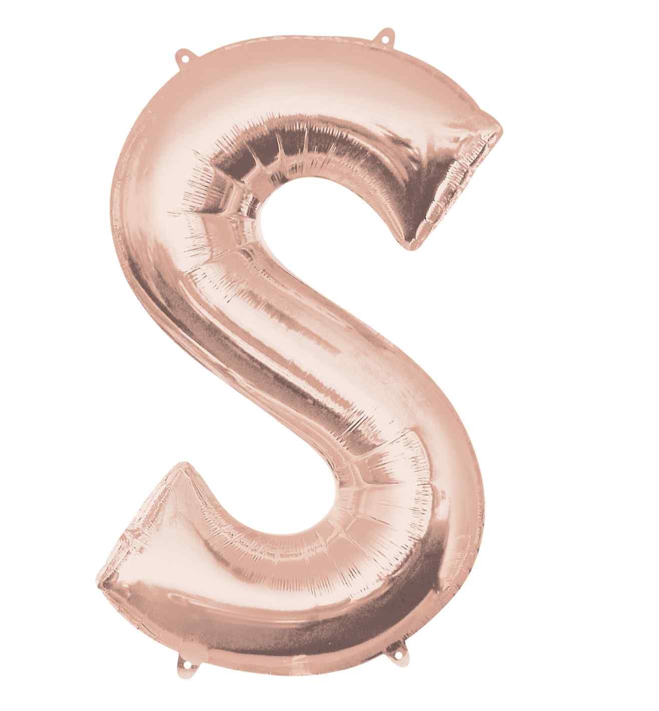 34" Anagram Rose Gold Letter S