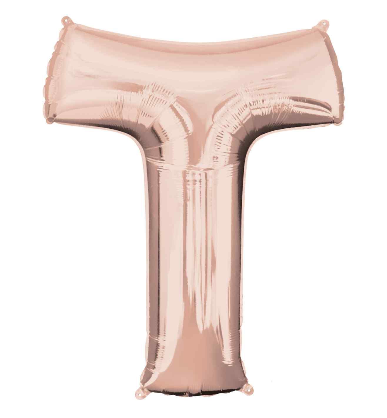 34" Anagram Rose Gold Letter T