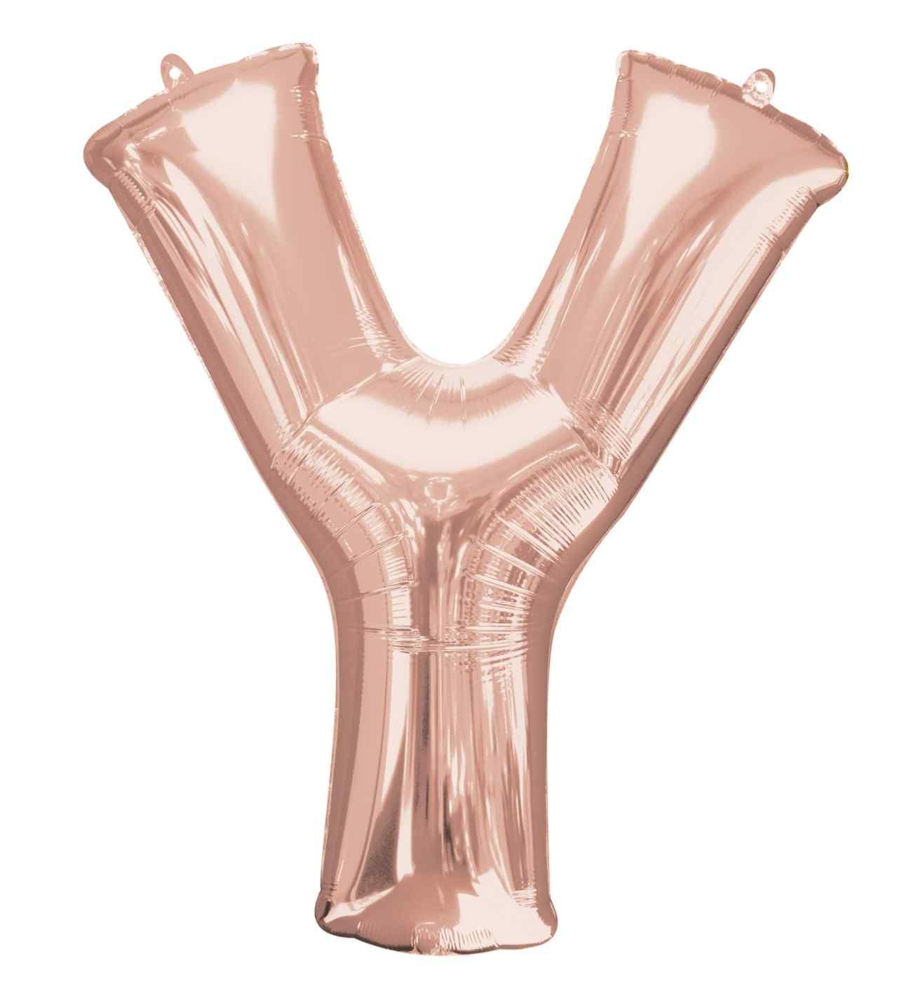 34" Anagram Rose Gold Letter Y
