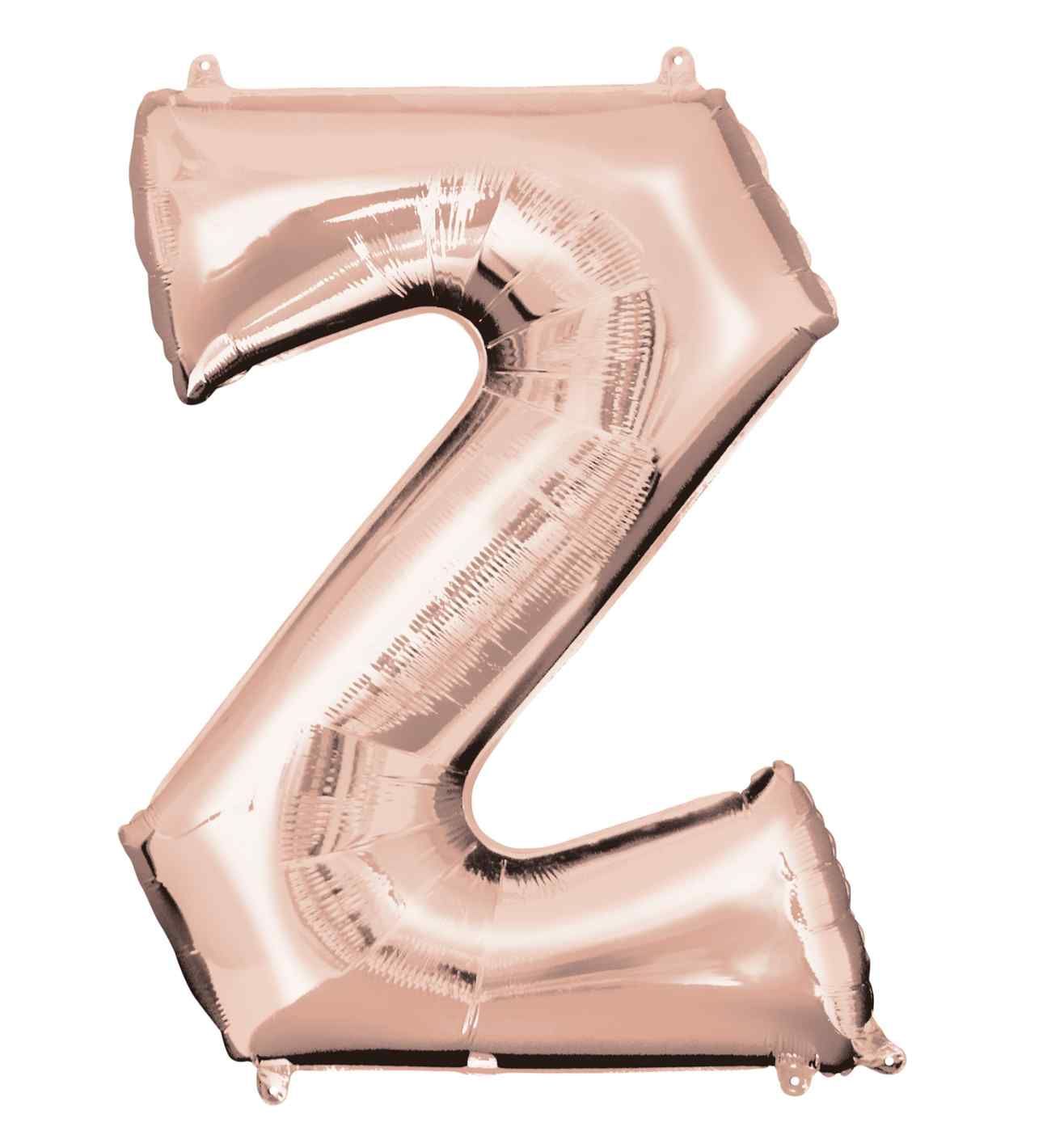 34" Anagram Rose Gold Letter Z