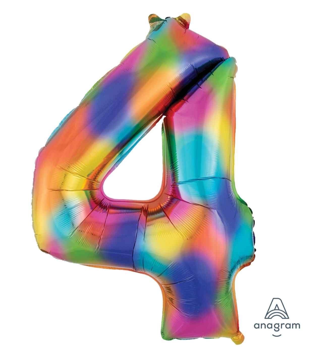 34" Rainbow Number 4 Anagram
