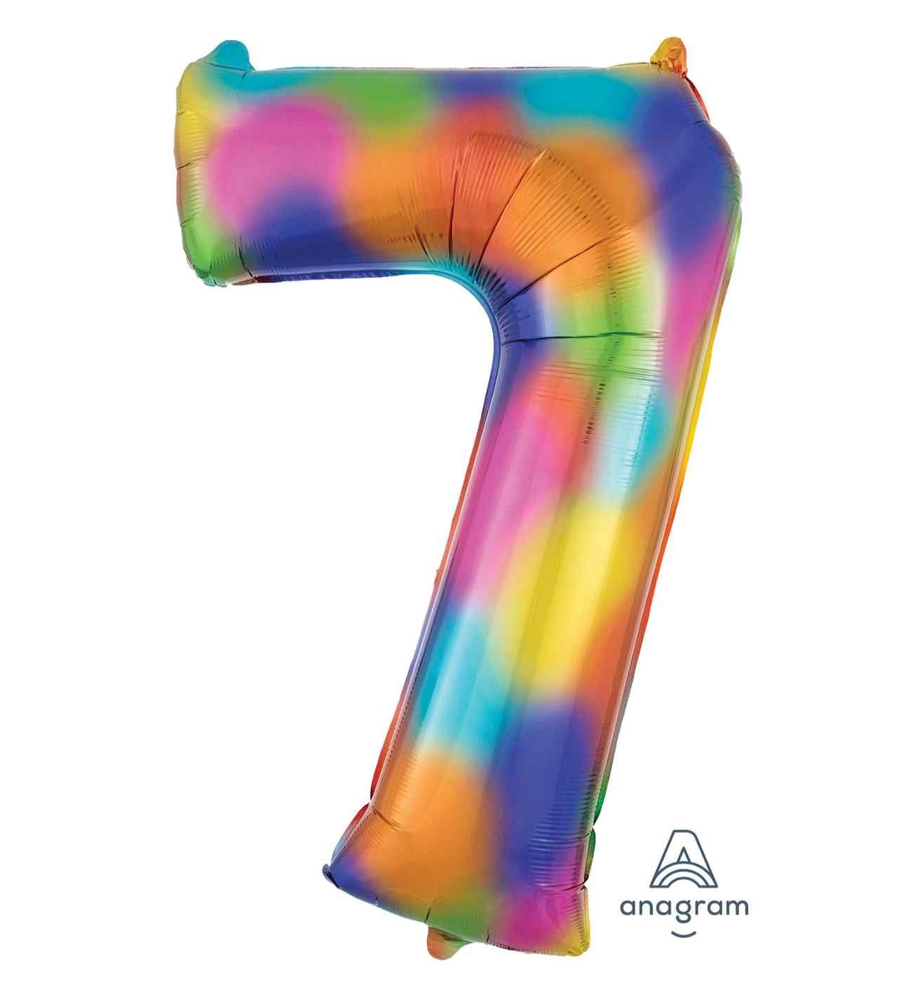 34" Rainbow Number 7 Anagram