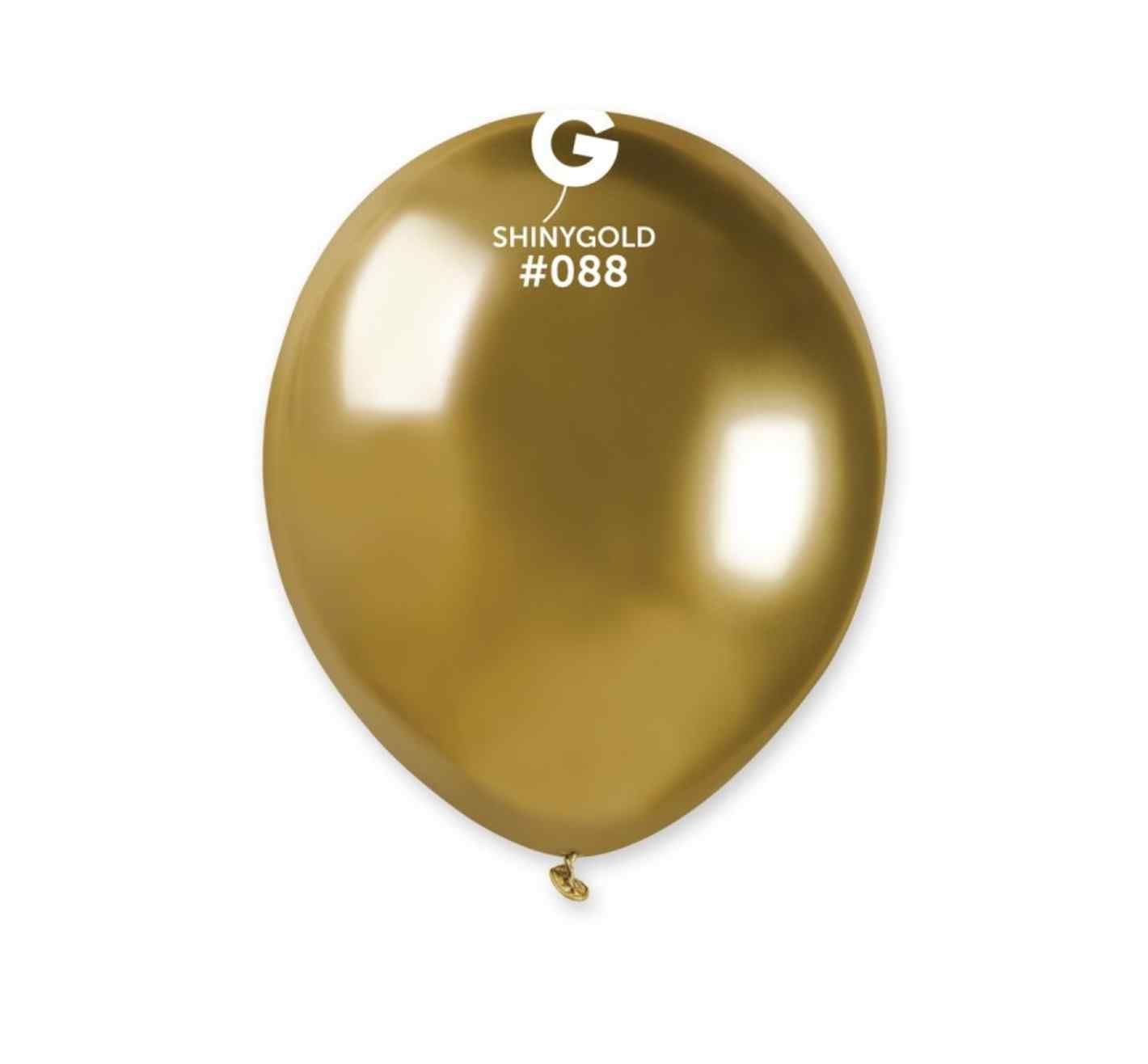 5" Gemar Shiny Gold Latex 50ct