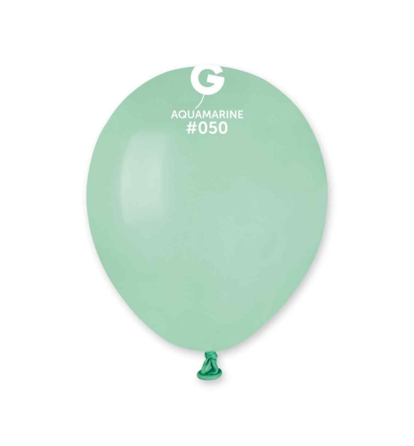 5" Gemar Aquamarine Latex 50ct