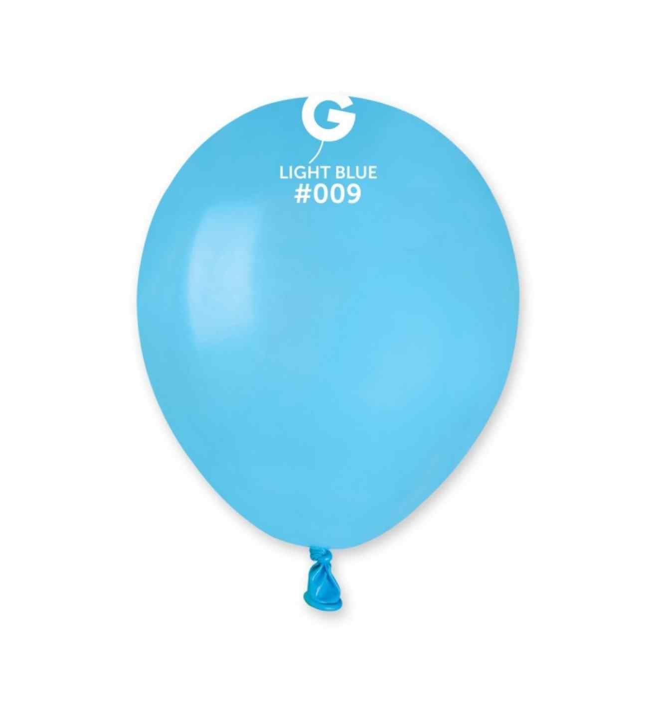5" Gemar Light Blue Latex 50ct