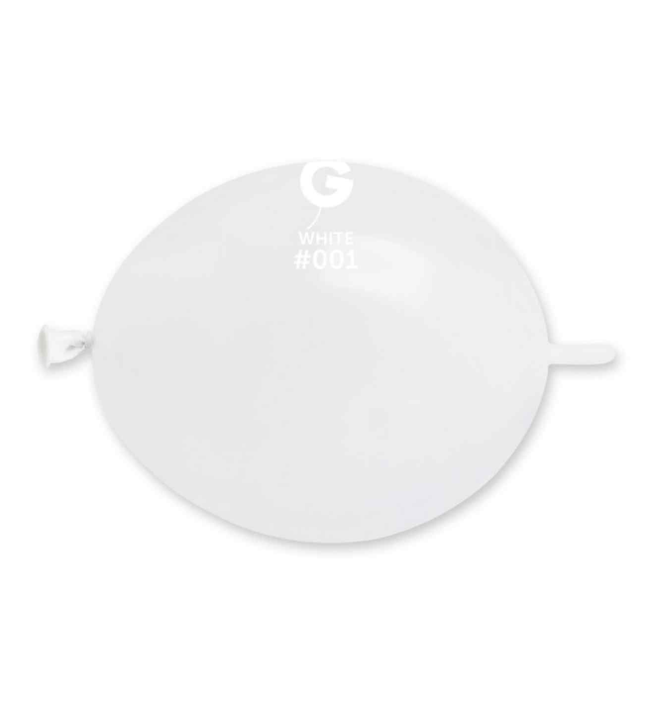 6" Gemar White G-link Latex 100ct