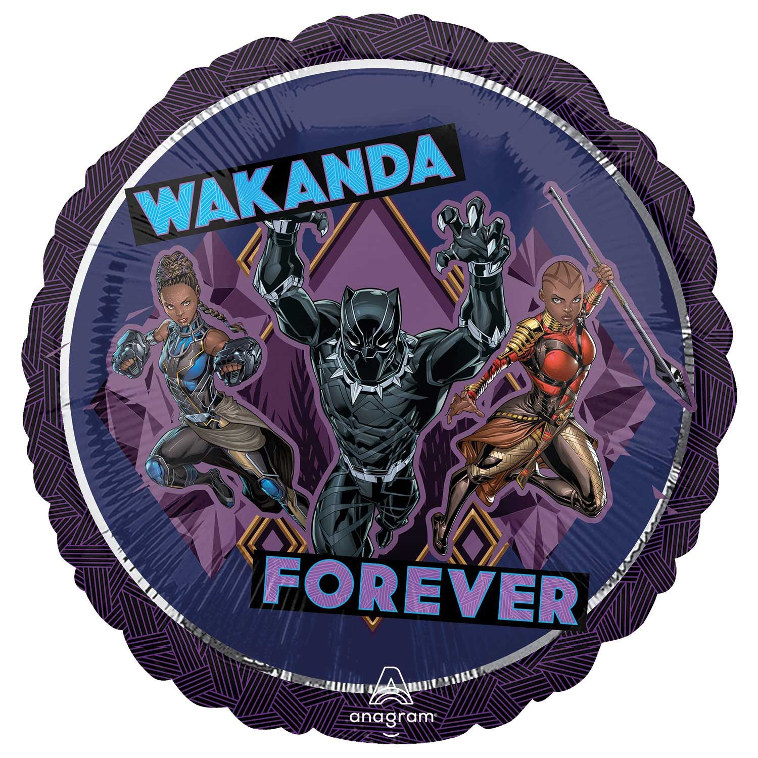 17" Black Panther Foil Balloon