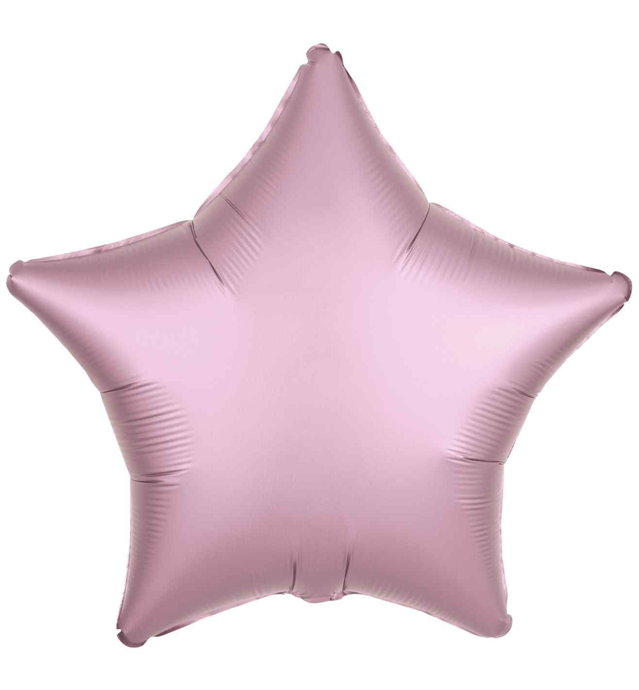 17" Amscan Metallic Pastel Pink Star Foil Balloon