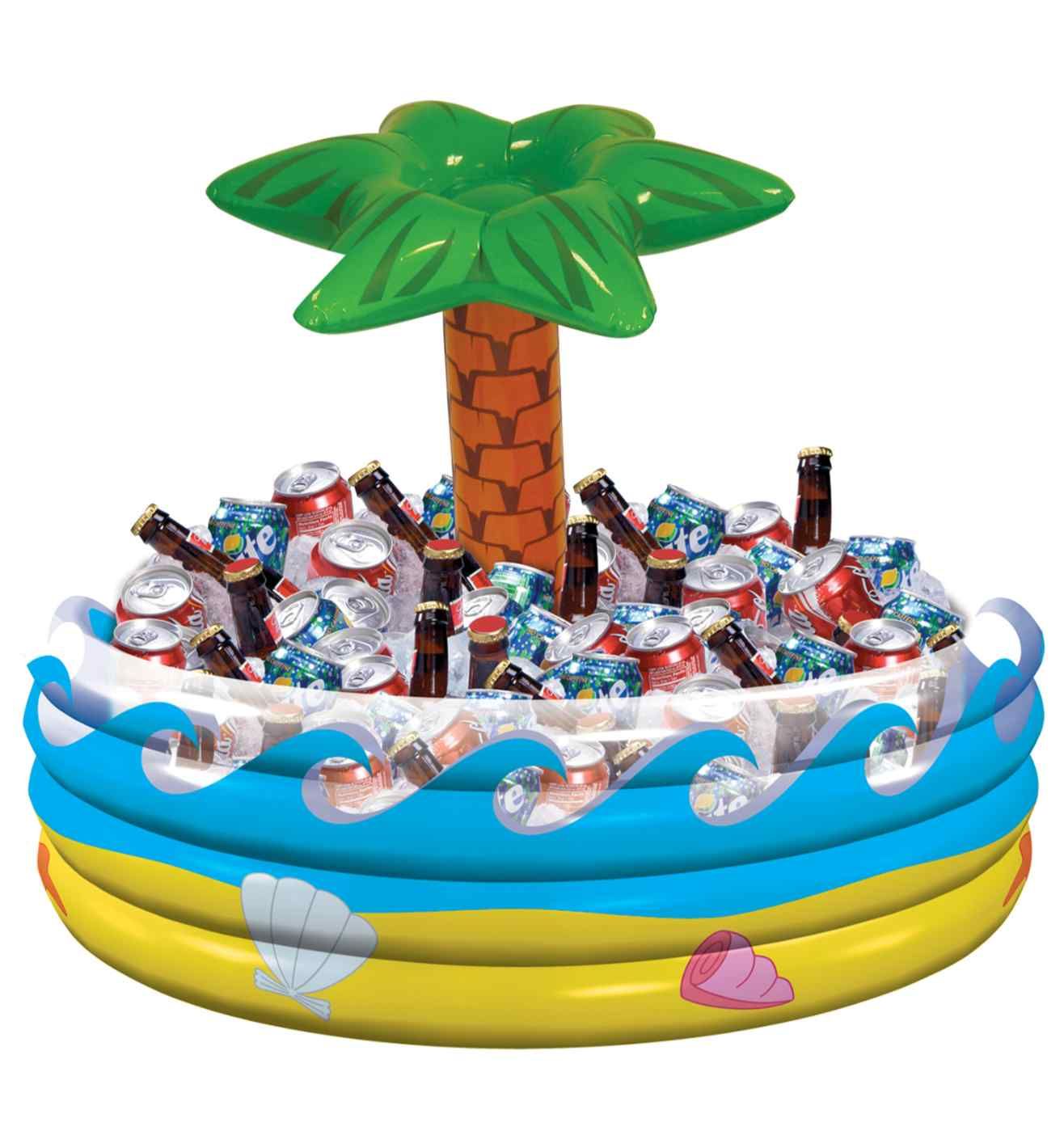 Tropical Palm Tree Inflatable Cooler