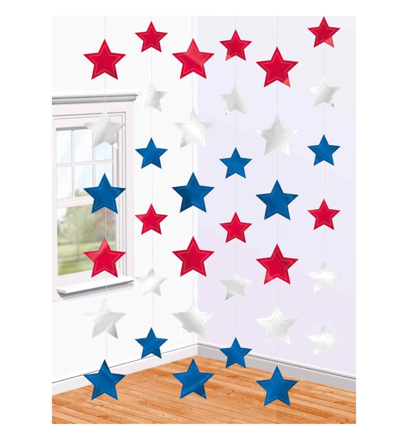 USA Star String Decorations 2.1m