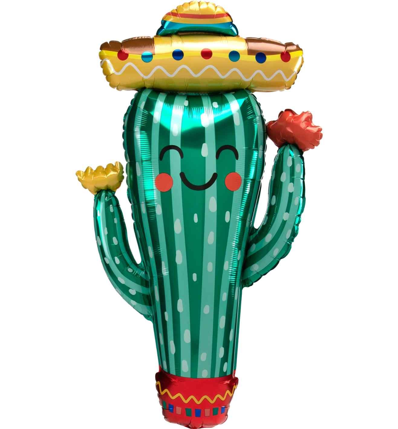 Fiesta Cactus Supershape Foil Balloon
