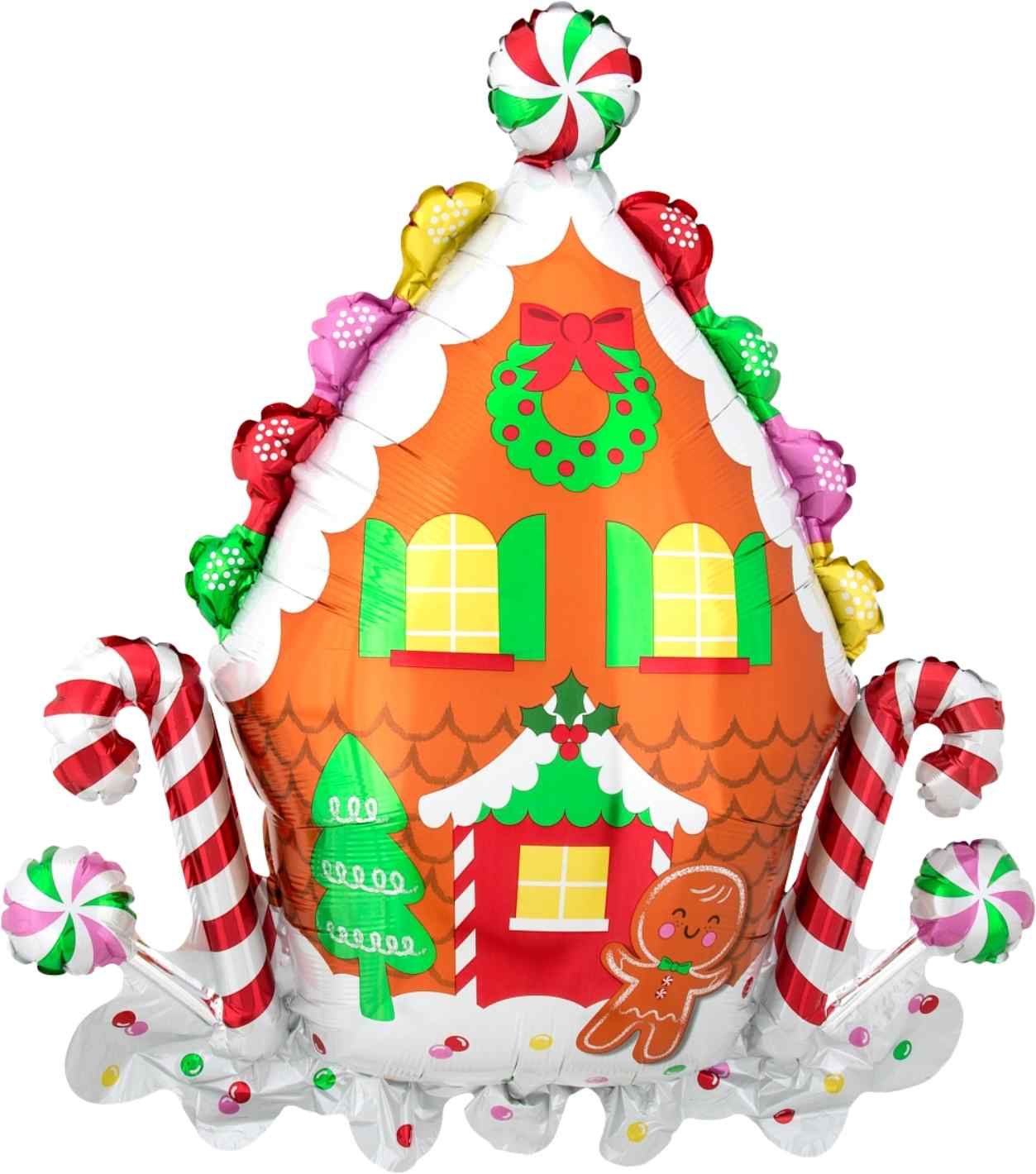 Ginderbread House SuperShape Foil Balloon