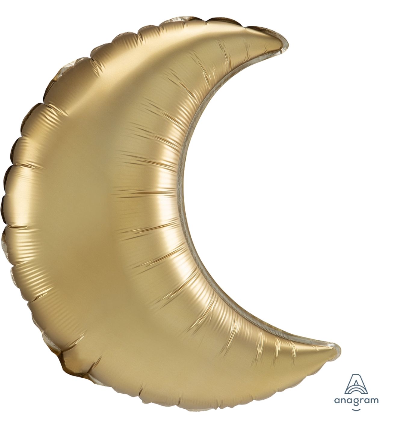 26" Gold Satin Luxe Crescent Foil Balloon