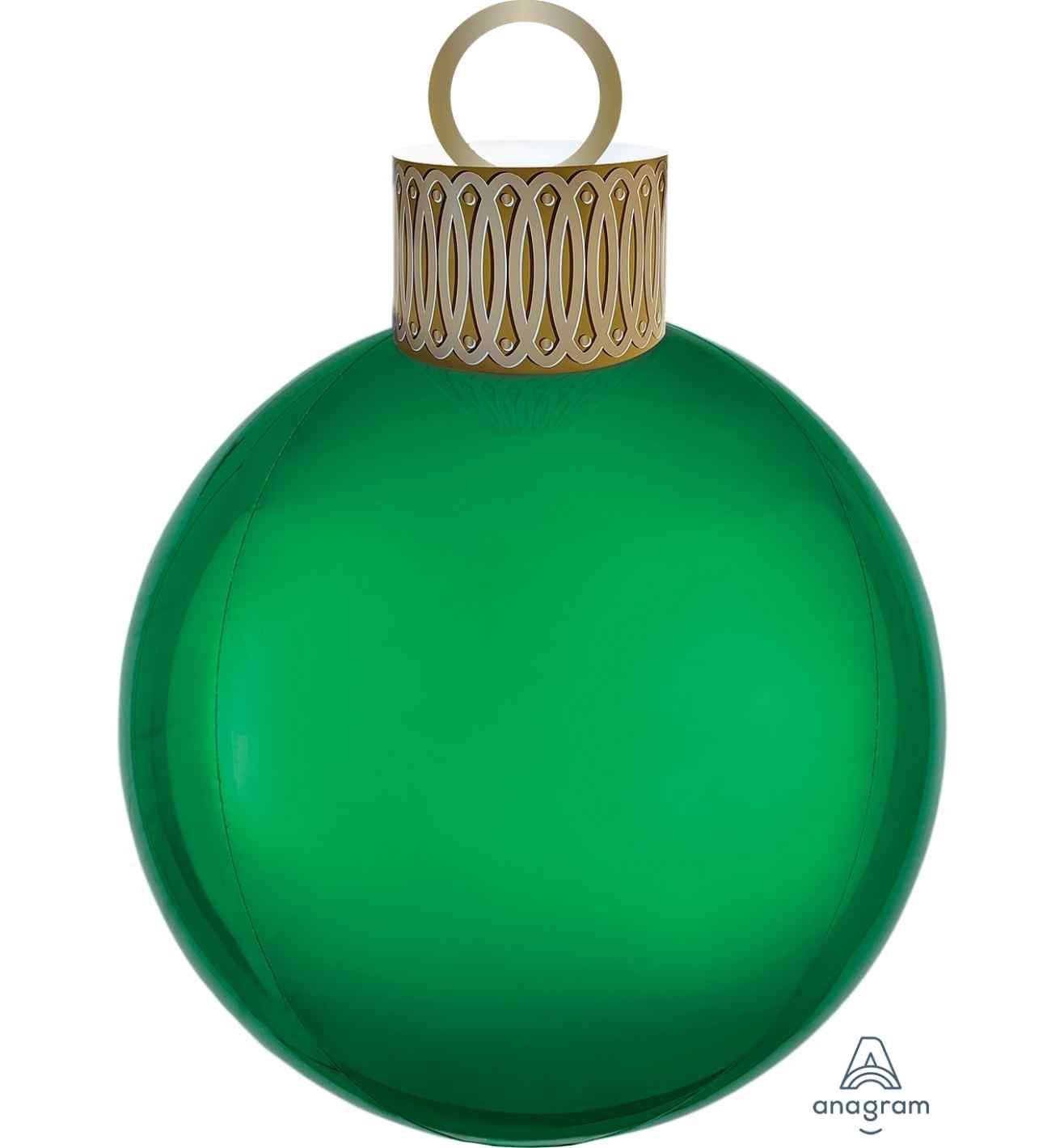 Green Bauble Orbz Foil Balloon Decoration