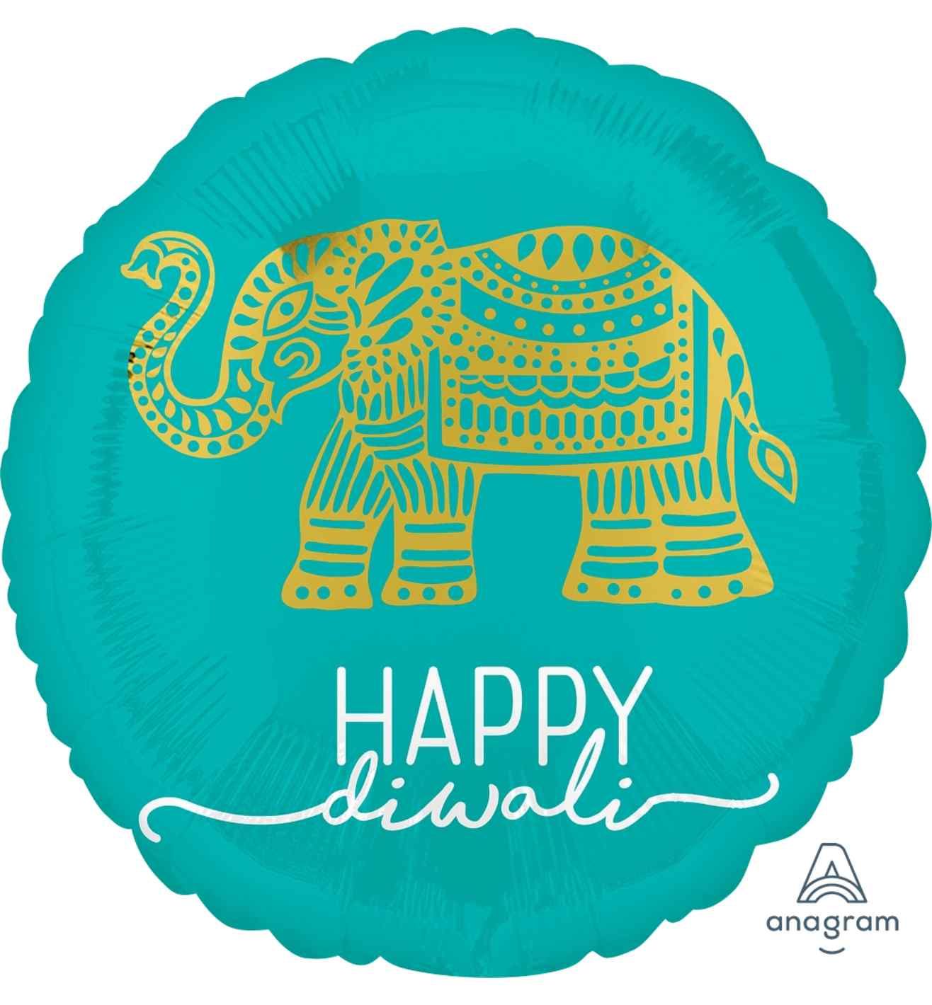 17" Anagram Diwali Celebration Foil Balloon