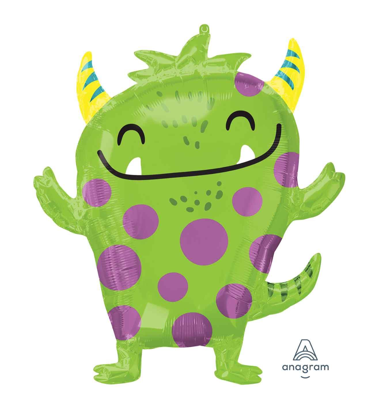 Happy Monster Supershape Foil Balloon