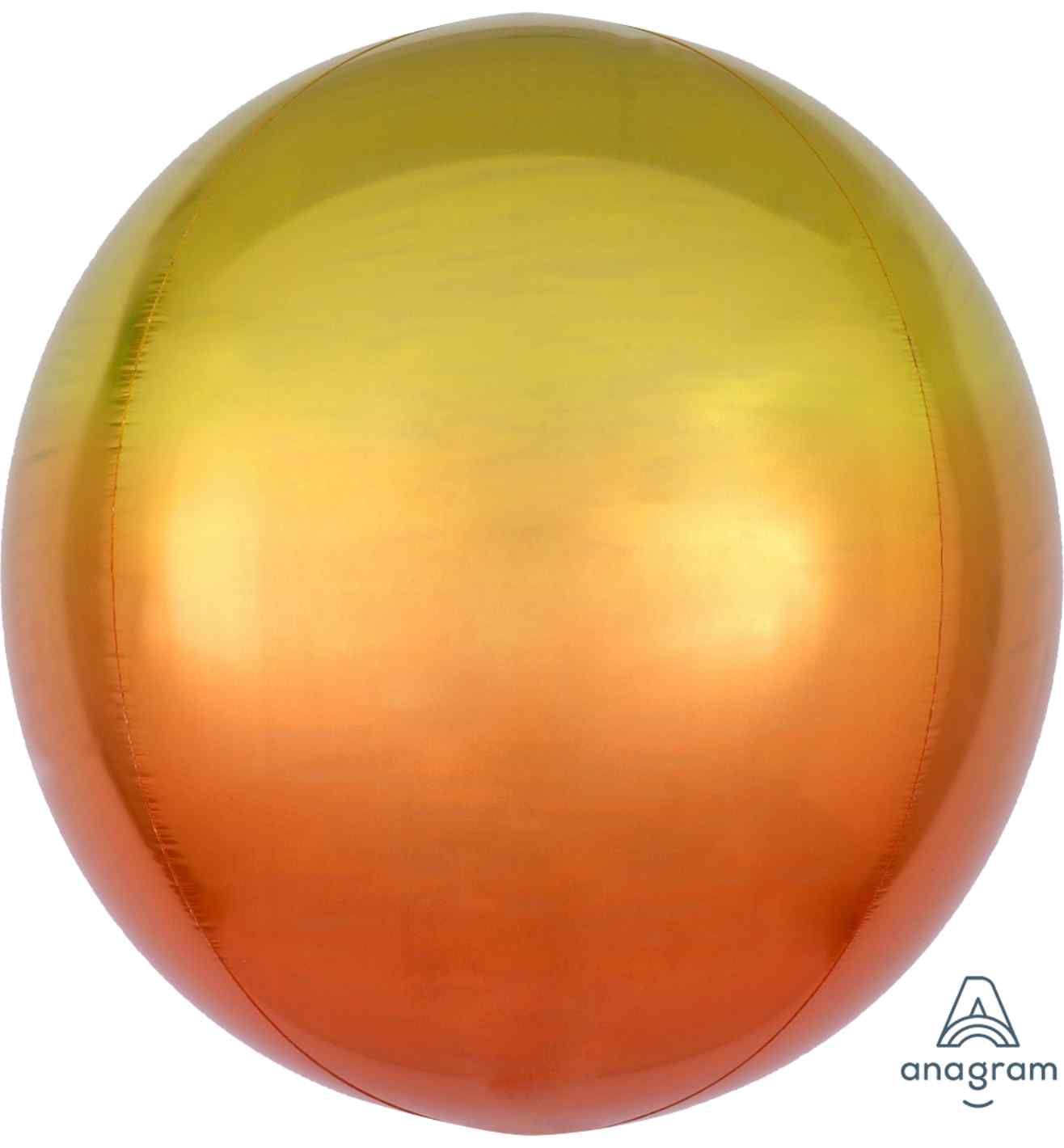 15" Ombre Yellow & Orange Orbz