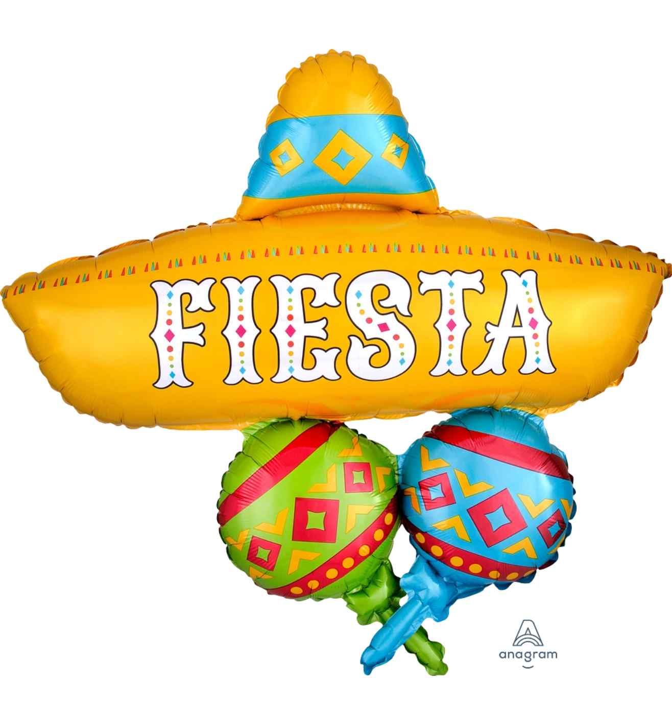 Papel Picado Fiesta Cluster SuperShape Foil Balloon
