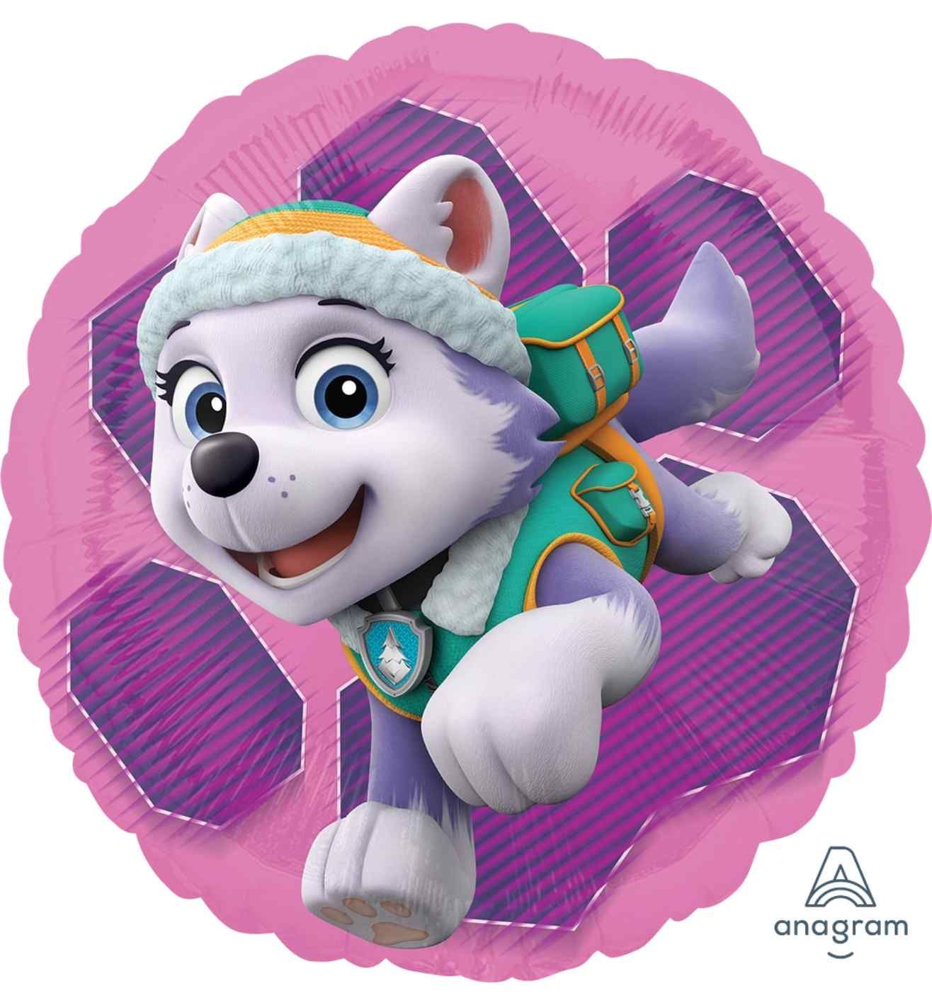 17" Anagram Paw Patrol Pink Skye & Everest Foil Balloon