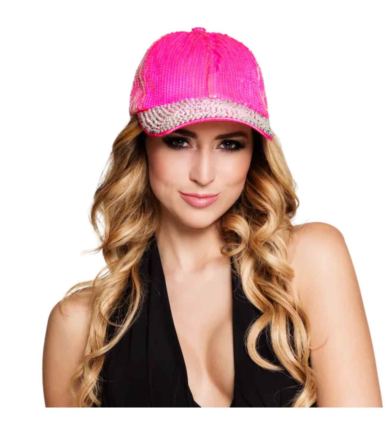 Cap Bling Hot Pink